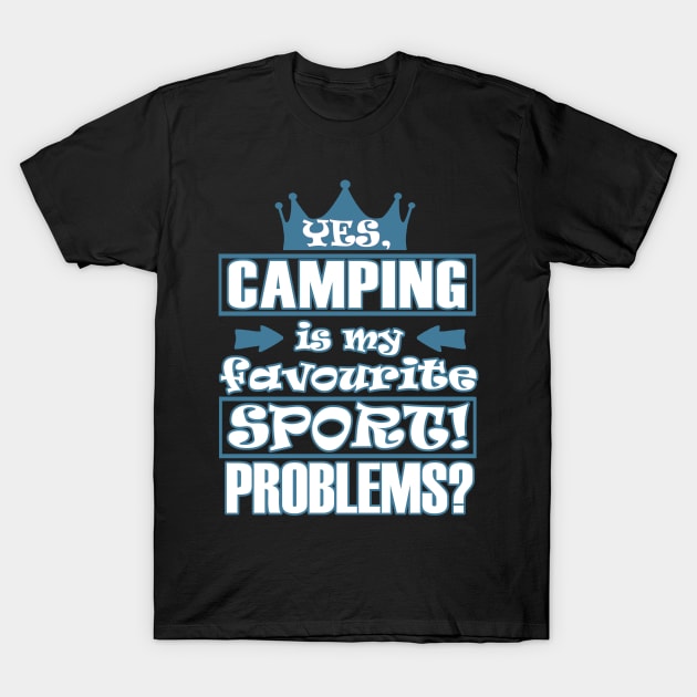 Camping Adventure Campfire Tent Women T-Shirt by FindYourFavouriteDesign